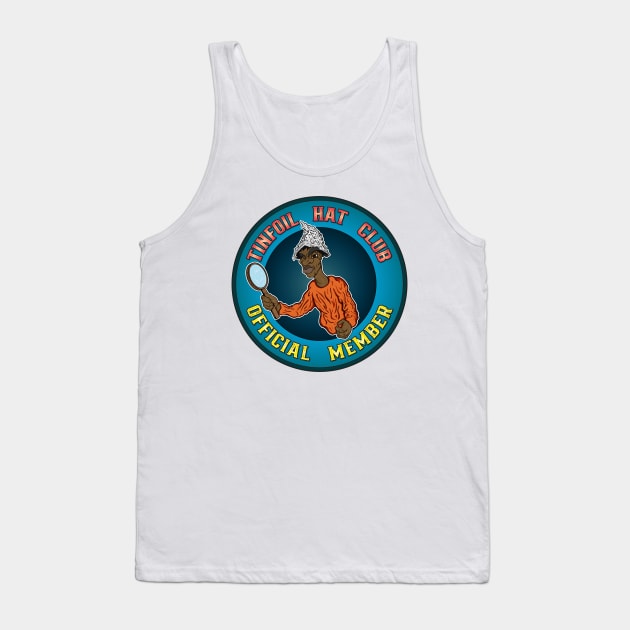 Tinfoil Hat Club Tank Top by Big Bee Artistry